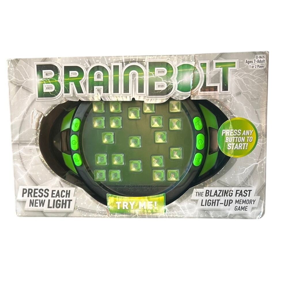 BrainBolt Light-Up Electronic Memory Game Educational Insights EI-8435 Ages 7+